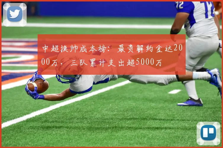 中超换帅成本榜：最贵解约金达2000万，三队累计支出超5000万